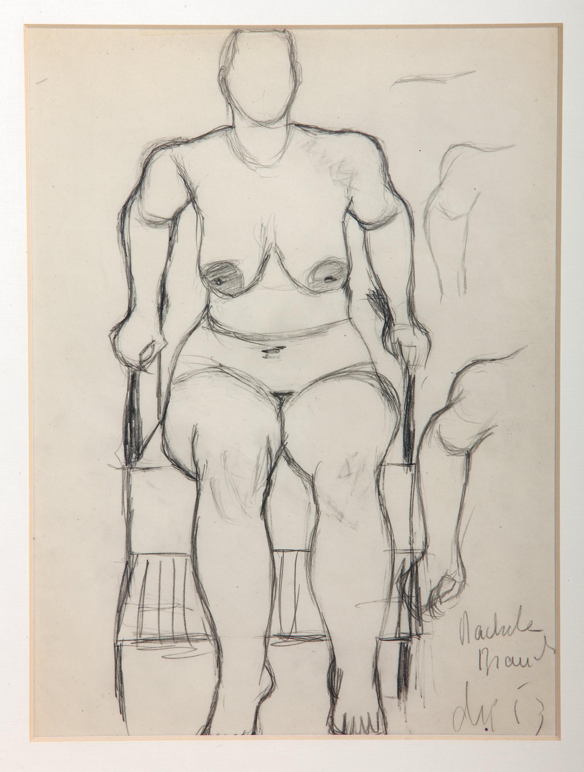 Rachele Bianchi, Nudo in poltrona, 1953