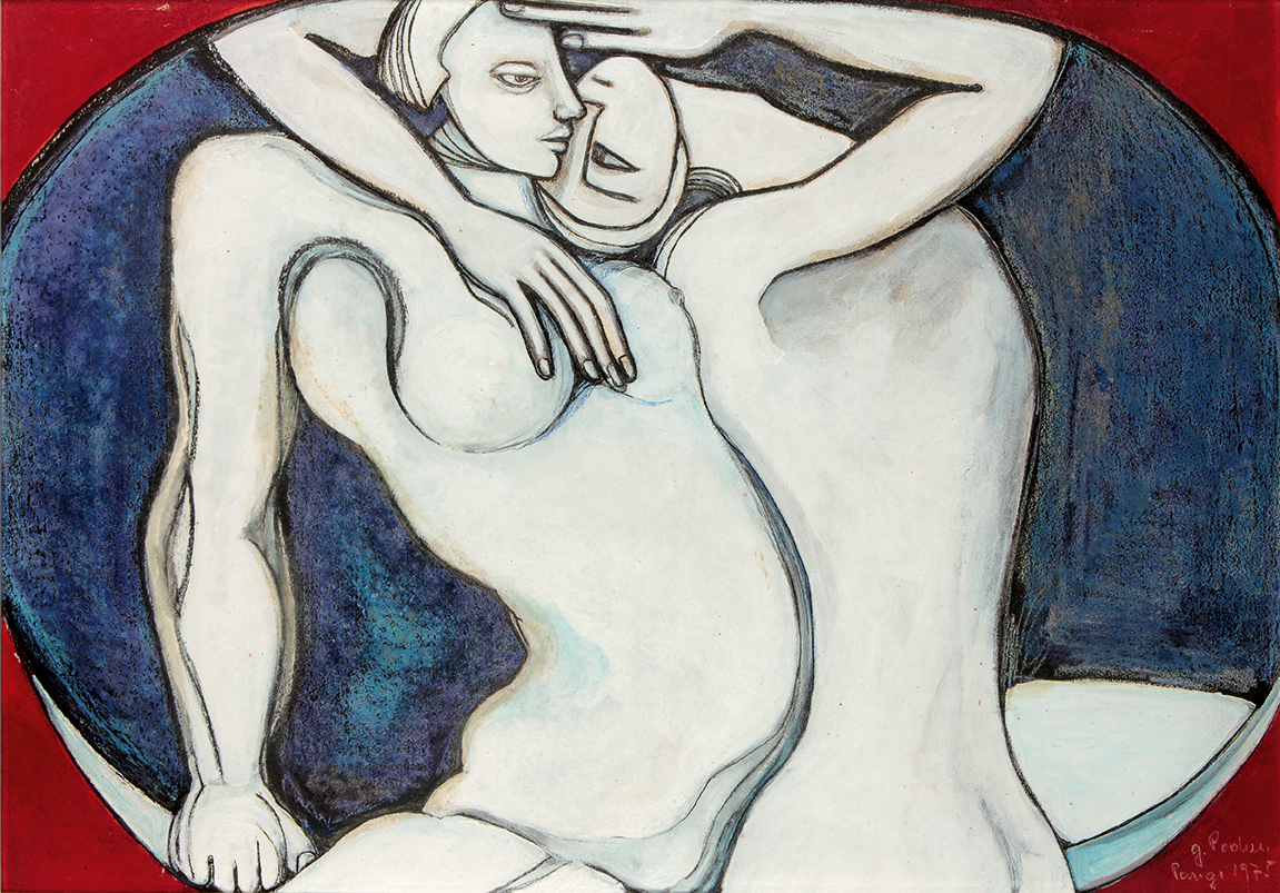 Gabriella Podini, Parigi, 1975, olio su tela 56.5x71 cm.